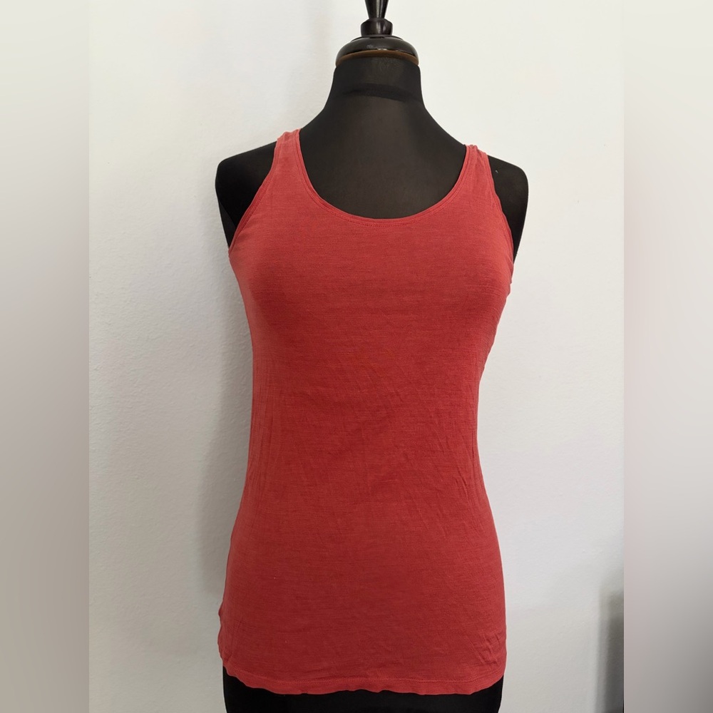 Racerback Tank Top in Coral Red